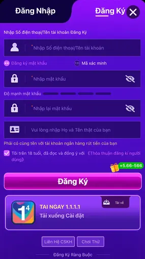 Đăng Ký Tài Khoản Tại 566WIN